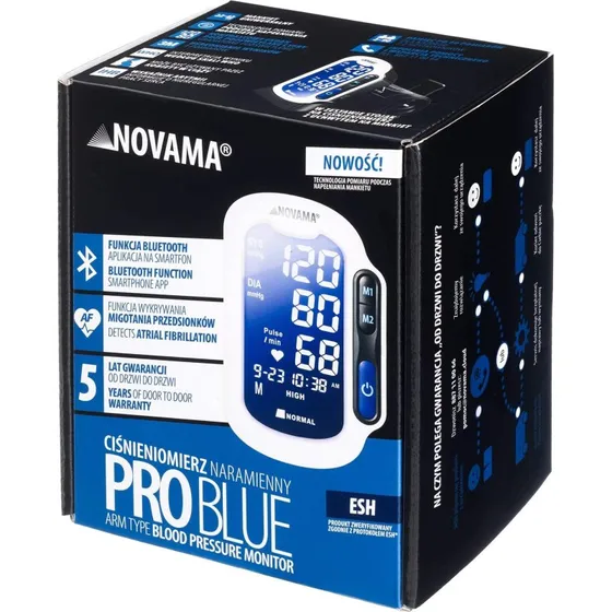 Novama Pro Blue Automatisches Oberarm-Blutdruckmessgerät mit Bluetooth