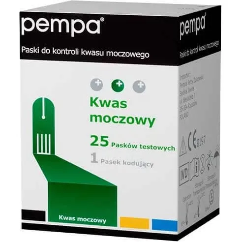 Pempa BK-U1 Harnsäureteststreifen, 25 Stück