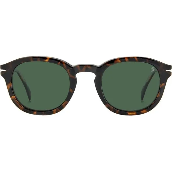 David Beckham DB 1080/CS Herrenbrille Havana Rund mit Clip-on