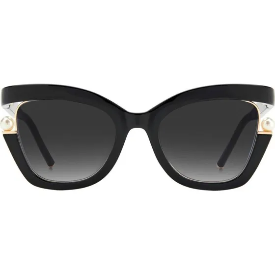 Carolina Herrera CH 0002/S Sonnenbrille Damen Schmetterling Schwarz Grau