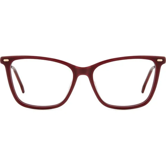 Carrera 3024 Damenbrille - Rotes Acetatgestell, Eckiges Design