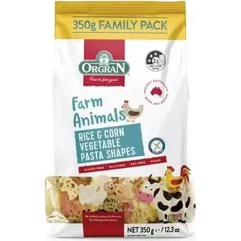 Orgran Tierform-Nudeln aus Reis und Mais, 350 g