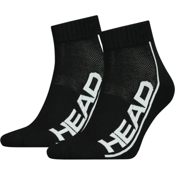 Head Performance Quarter Socks 2-Pack Schwarz/Weiß