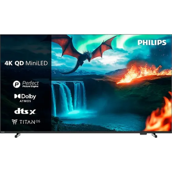 Philips 75MLED810/12 75 Zoll QLED Mini LED Smart-TV Schwarz