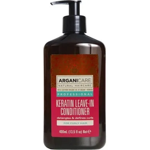 Arganicare Leave-in Conditioner für lockiges Haar mit Keratin, 400 ml