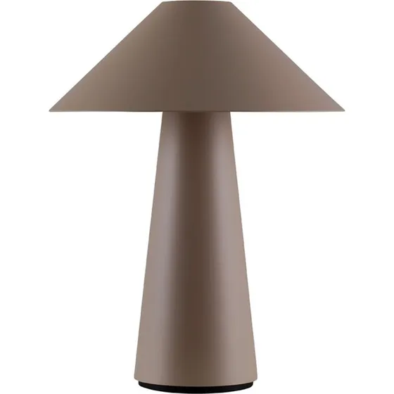 Globen Lighting Akku-Tischleuchte Cannes, braun, 26 cm, IP44