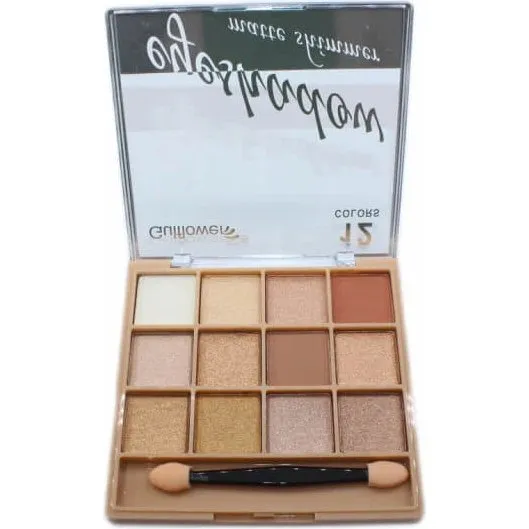 Gulflower Eyeshadow Palette 02, 12 Farben (Matt & Schimmer)