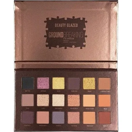 Beauty Glazed GroundBreaking Lidschatten-Palette, 18 Farben