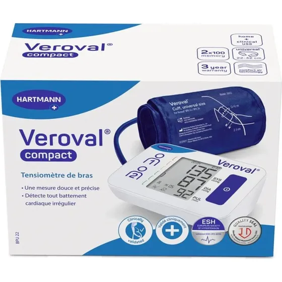 Hartmann Veroval Oberarm-Blutdruckmessgerät mit Comfort Air