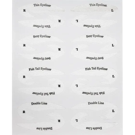 Schablonen-Set für Lidschatten und Eyeliner (10-teilig)