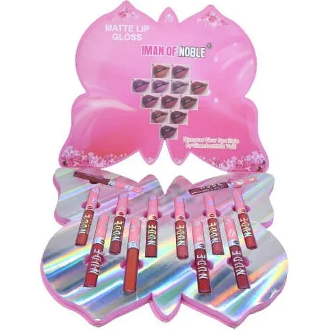Iman Of Noble Nude Matte Lip Lipstick Set, 12er Set Schmetterling