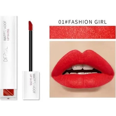Derol Ruj Liquid Matte Lippenstift, Wasserfest, 01, 8ml