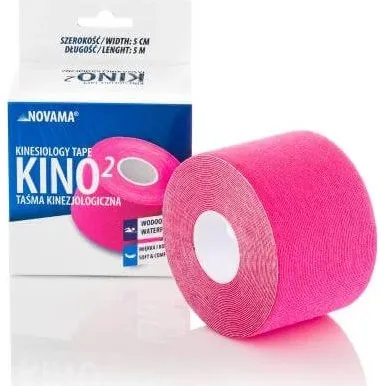 NOVAMA KINO 2 Kinesiologie-Tape Rosa 5cm x 5m