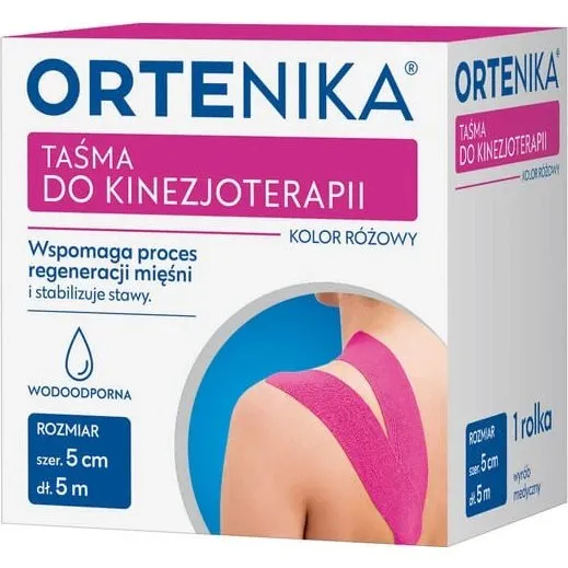 Ortenika Kinesiotherapie-Tape, 5 cm x 5 m, Rosa