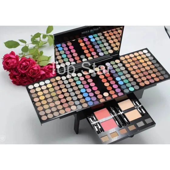 Miss Rose Make-up-Set mit 190 Farben & integriertem Spiegel