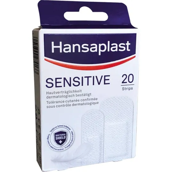 Hansaplast Sensitive Strips Pflaster, hypoallergen, 20 Stck