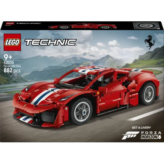 LEGO Technic 42235 Ferrari 488 PISTA Auto, 882 Teile
