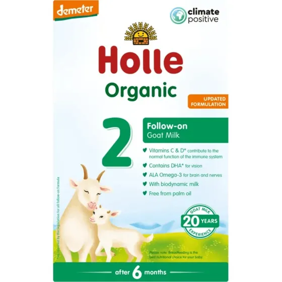 Holle Bio Ziegenmilchpulver Formula 2, ab 6 Monate, 400 g