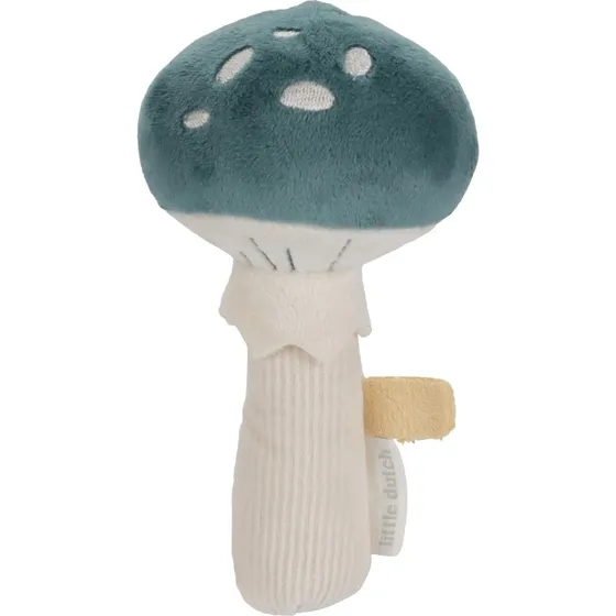 Little Dutch Rassel Pilz - Forest Friends, Blau, 0+ Monate