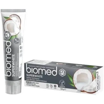 Biomed Superwhite Zahnpasta mit Kokosöl & Papain, 100 g