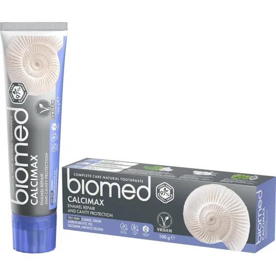 Biomed Calcimax Stärkende Zahnpasta, fluoridfrei, 100 g