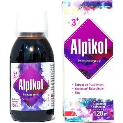 Alpen Pharma Alpikol Immune Sirup mit Holunder & Zink, 120 ml