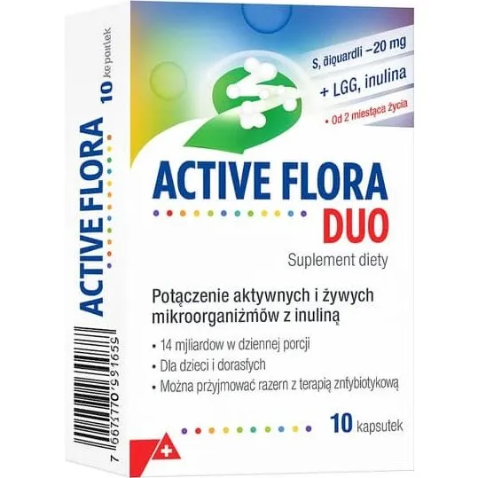 Active Flora Duo Probiotika & Inulin Kapseln, 10 Stück