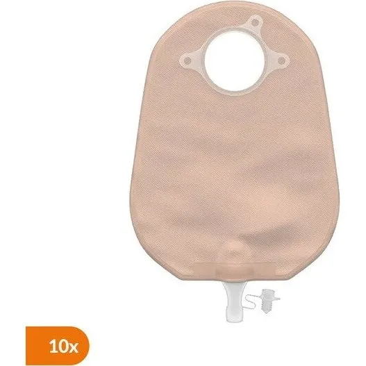 Natura+ Soft Tap Urostomiebeutel, 38 mm, 10 Stück, Beige