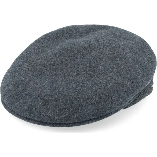 Kangol Wool 504 Earlap Baskenmütze in Grau