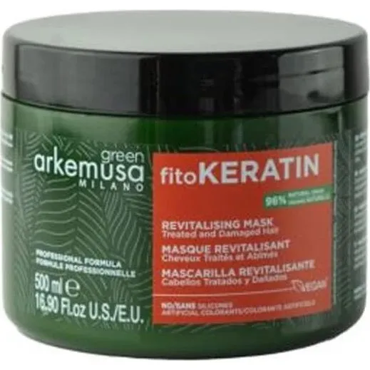 Grün Arkemusa Milano FitoKeratin Haarmaske, 500 ml