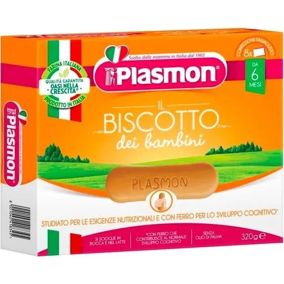 Plasmon Babikekse mit Vitaminen ab 6 Monaten, 320g