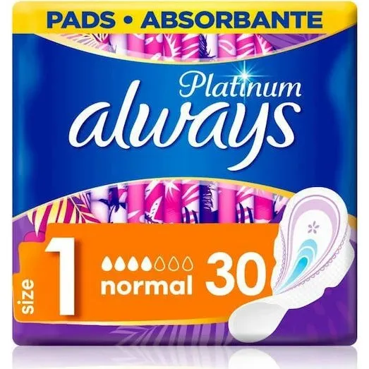 Always Ultra Platinum Damenbinden mit Flügeln Nr. 1, 30 Stück