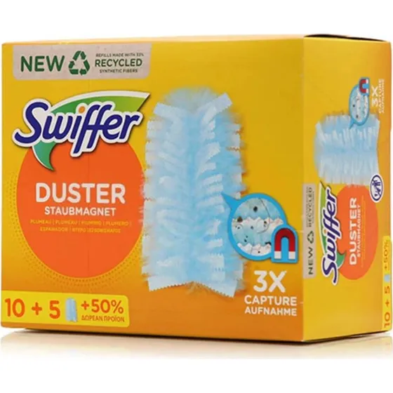 Swiffer Duster Staubwedel Set mit 15 Refills (10+5 Gratis)