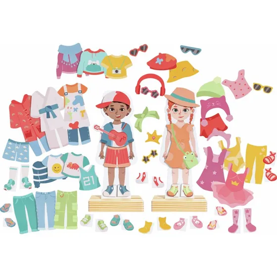 Hape Magnetisches Anzieh-Puzzle  Outfit-Design fr Kinder