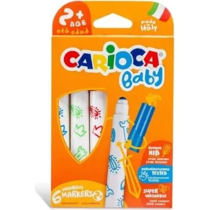 Carioca Baby Buntstifte Set, 6 Farben, ab 2 Jahren