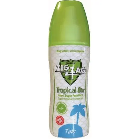 Zig Zag Körperlotion gegen Stechmücken Tropical Talc, 100 ml