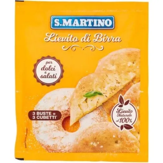 S. Martino Aktive Trockenhefe, glutenfrei, 3 x 10g Beutel