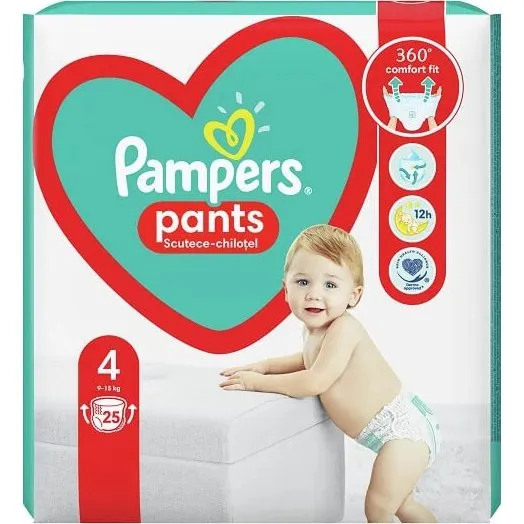 Pampers Active Baby Windelhosen Nr. 4, 9-15 kg, 25 Stück