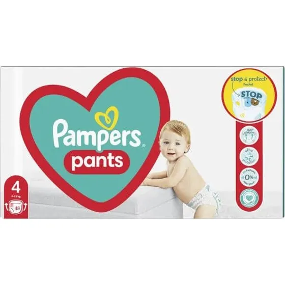 Pampers Pants Höschen Active Baby 4 (9-15kg, 48 Stück)