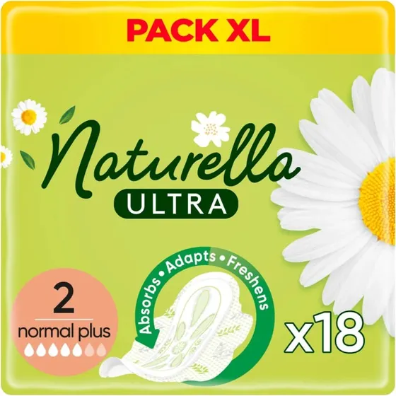 Naturella Ultra Damenbinden mit Flügeln, Normal Plus, 18 Stück