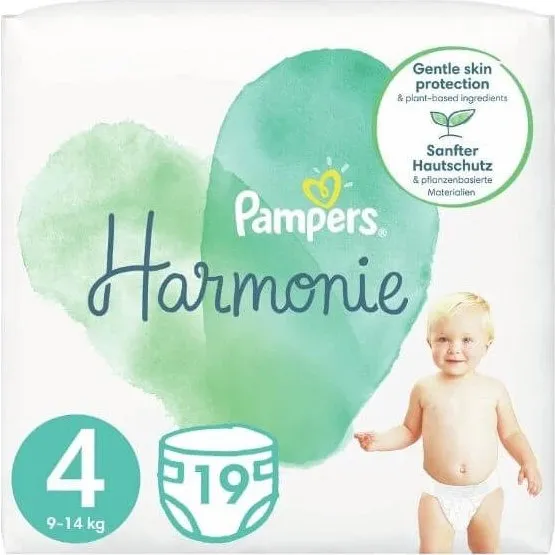 Pampers Harmonie Windeln Größe 4 (9-14kg, 19 Stück)