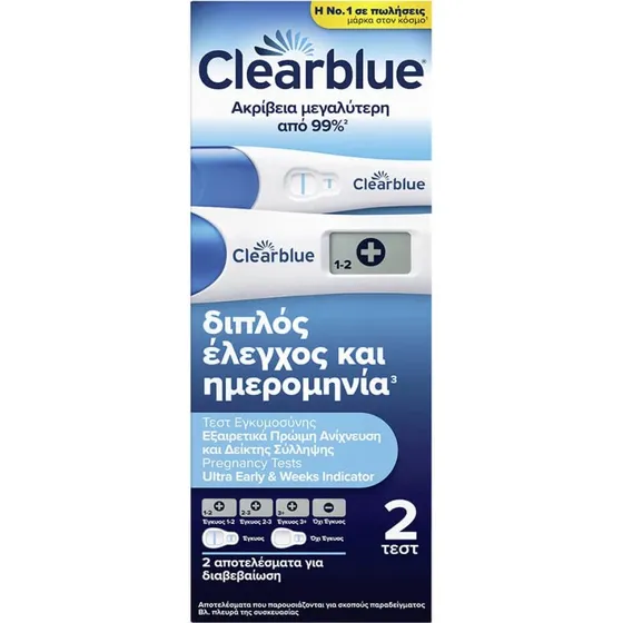 Clearblue Doppel-Schwangerschaftstest: Früherkennungs- & Datumsset