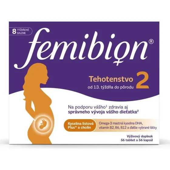 Femibion 2 Nahrungsergänzungsmittel für das 2. & 3. Trimester (56x2)
