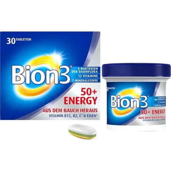 BION3 50+ Energy Tabletten, 30 Stück