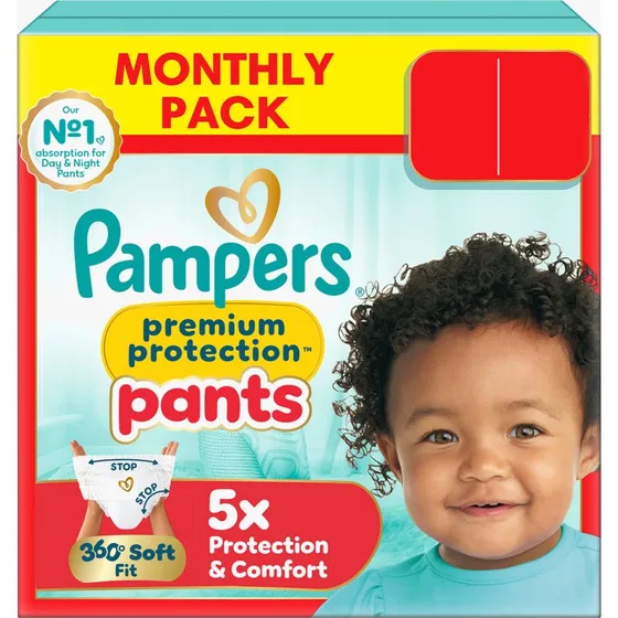 Pampers Premium Protection Pants Gr. 4 (9-15kg) - 168 Stück Monatsbox