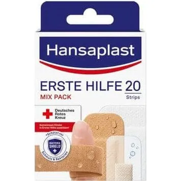 Hansaplast Erste Hilfe Mix 20 Pflaster, verschiedene Gren