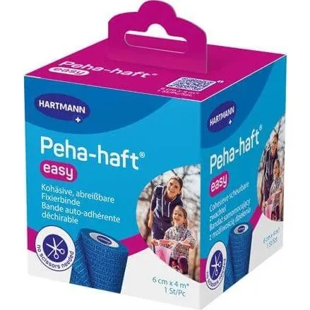 HARTMANN Peha-haft Easy Stützbandage blau, 6cm x 4m