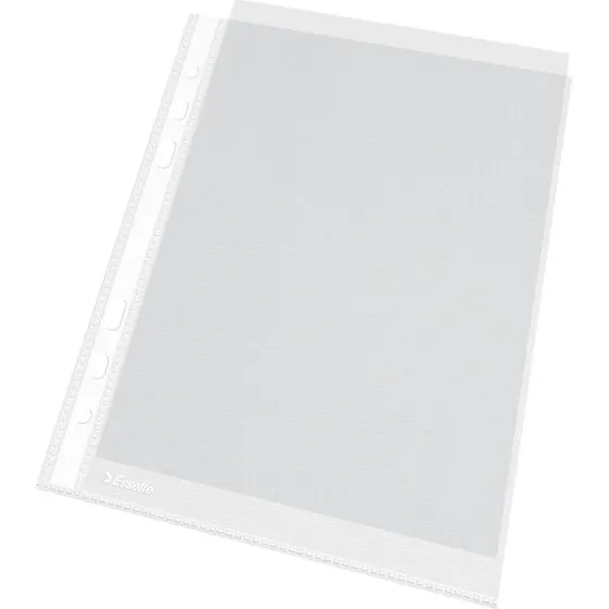 Esselte Prospekthülle Economy A5, 0,05 mm, genarbt, oben offen