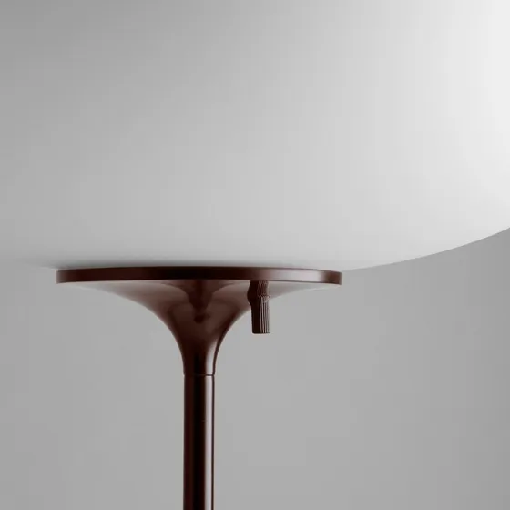 GUBI Stemlite Stehleuchte, schwarz-rot, 110 cm, dimmbar