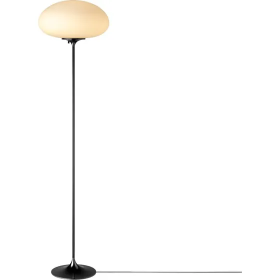 GUBI Stemlite Stehlampe, Schwarz-Chrom, 150 cm, dimmbar